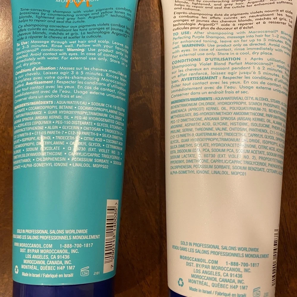 Moroccanoil Purple Blonde Shampoo Conditioner 6.7 oz